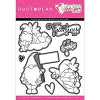 LOVE STORY STAMP SET  ~ VALENTINES DAY -  TULLA & NORBERT GNOMES - by Photoplay-