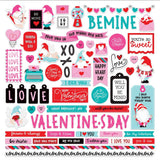 LOVE STORY DIE CUTS EPHEMERA PACK ~ VALENTINES DAY -  TULLA & NORBERT GNOMES - by Photoplay-