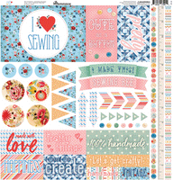 STITCH and SEW - SCRAPBOOK PAPER COLLECTION - by REMINISCE - NEW !!