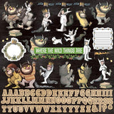 WHERE THE WILD THINGS ARE - SCRAPBOOK PAPER SET - 12x12 PAPERS & STICKER SHEET -  NEW !!