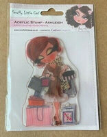 SCRUFFY LITTLE CAT -  " ASHLEIGH " Stamp from Crafters Companion - Clear Stamps - Retired !
