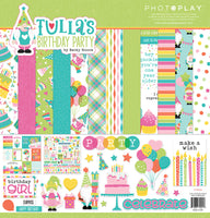 TULLA'S  BIRTHDAY PARTY COLLECTION - GNOMES - 12x12 Papers with Stickers !  by PHOTOPLAY