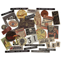 TIM HOLTZ HALLOWEEN 2020  -  BASEBOARDS -Chipboard Baseboards 36/Pkg by Tim Holtz - Advantus Product  TH94060