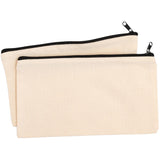 BLANK CANVAS PENCIL  CASE - Pack of 2 -  for SUBLIMATION and HEAT PRESS