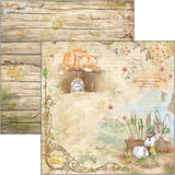AESOP'S FABLES - CARDSTOCK 12X12  SCRAPBOOK PAPER SET - 12 DOUBLESIDED PAPERS by CIAO BELLA