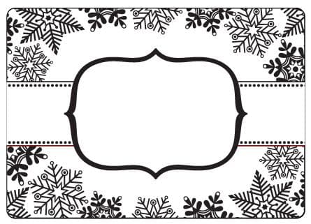SNOWFLAKE BANNER  by Crafts Too !   - 5 1/4 " EMBOSSINg Folder - A2 - IMPORTED - SNOWFLAKE FRAME