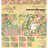 GARDEN GODDESS 12x12 COLLECTION  by Graphic 45  - 12x12 Cardstock with Sticker Sheet