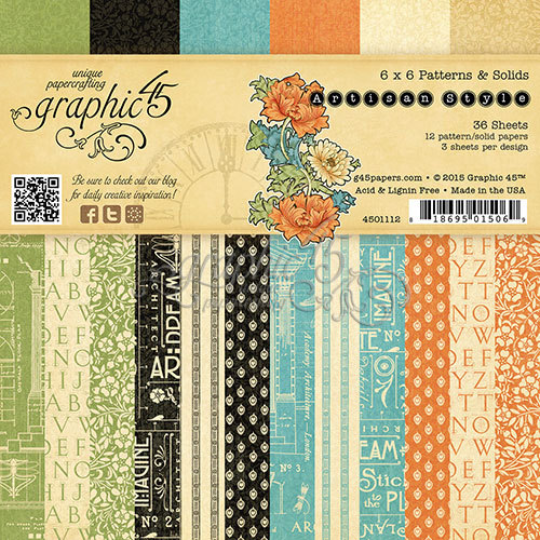ARTISAN STYLE by GRAPHIC 45 -6x6 PAPER PAD ONLY