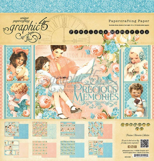 PRECIOUS MEMORIES BUNDLE by GRAPHIC 45  COMPLETE BUNDLE !! 12x12, 8x8, 6x6 + ACCESSORIES !