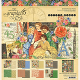 LITTLE WOMEN COLLECTION by GRAPHIC 45 -12x12 PATTERNS & SOLIDS