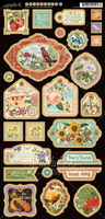 TIME TO FLOURISH by GRAPHIC 45 -STICKER SHEETS - Set of 2