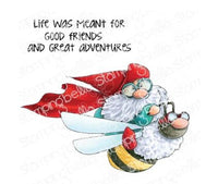 GNOMES - FLYING BEE GNOME by STAMPING BELLA -  New !!