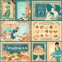 CAFE' PARISIAN  by GRAPHIC 45 - EPHEMERA / JOURNALING CARDS