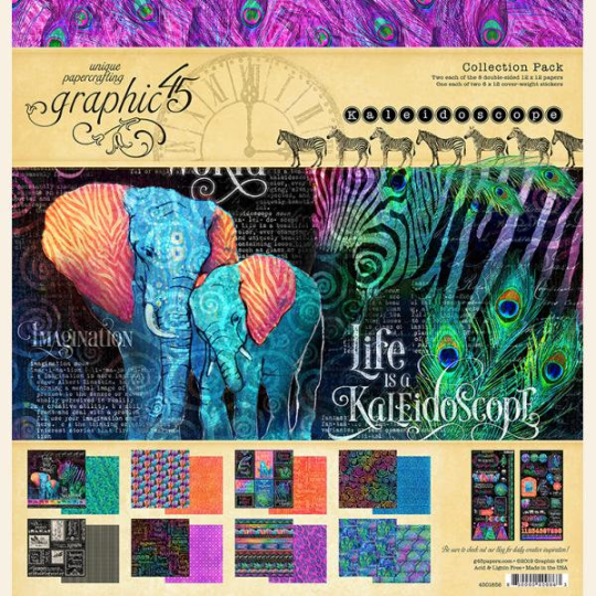 KALEIDOSCOPE by GRAPHIC 45 -COLLECTION PACK - RARE !!
