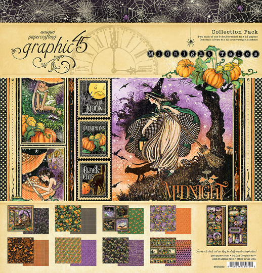 MIDNIGHT TALES by Graphic 45 - HALLOWEEN COLLECTION for 2021 ~  New !!