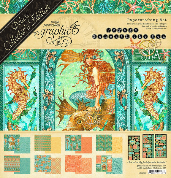 VOYAGE BENEATH THE SEA by GRAPHIC 45 -  New DCE COLLECTION - 12x12