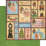 NUTCRACKER SWEET DCE by GRAPHIC 45 -  12x12 Deluxe  Papers with Chipboards and Stickers !