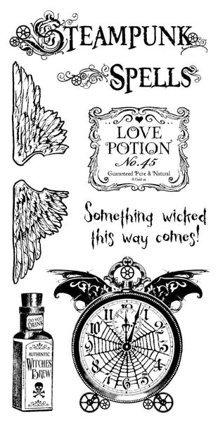 STEAMPUNK SPELLS from GRAPHIC 45 - STAMP SET #1  - IC0254