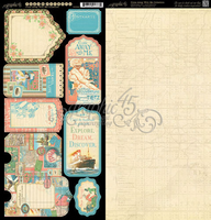 COME AWAY WITH ME by GRAPHIC 45 - TAGS & POCKETS