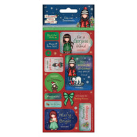 GORJUSS - CHRISTMAS GIRL - FELT  STITCHED  TOPPERS -In Stock Now !