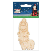 GORJUSS - CHRISTMAS GIRL - 3D DECOUPAGE TOPPERS - 8 in Pack -  In Stock Now !!