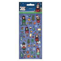 GORJUSS - CHRISTMAS GIRL - FELT  STITCHED  TOPPERS -In Stock Now !