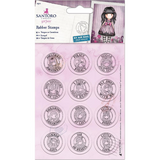 GORJUSS MINI HEADS - MEDALLION STAMPS - LAST ONE !!  - Set of 12  -Hard to Find !!