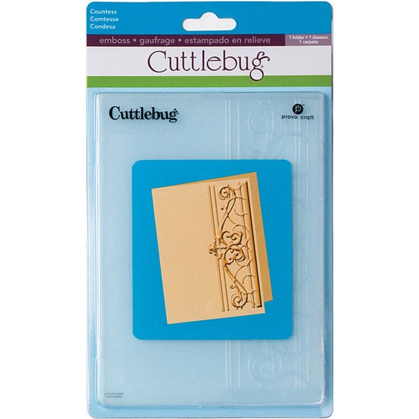 COUNTESS by CUTTLeBUG EMBOSSiNG  FOLdER -   5x7 - NeW in Pkg - RETiRED & RARe