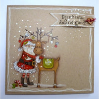 NORDIC CHRISTMAS - SANTAS HELPERs -  Stamp Set - Mounted Cling stamps - Crafters Companion Retired Collection