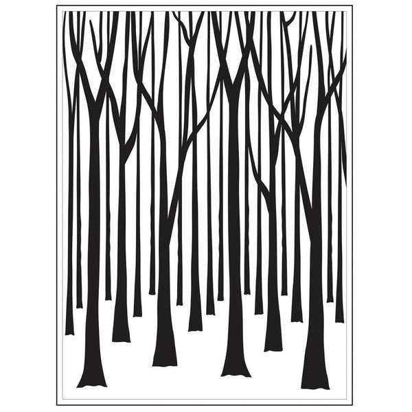 THIN TREE TRUNKs  - BIRCH Tree - EMBOSSiNG A2- In Stock Now  -  Darice  EMBOSsING FoLDeR - Loads of Fun !