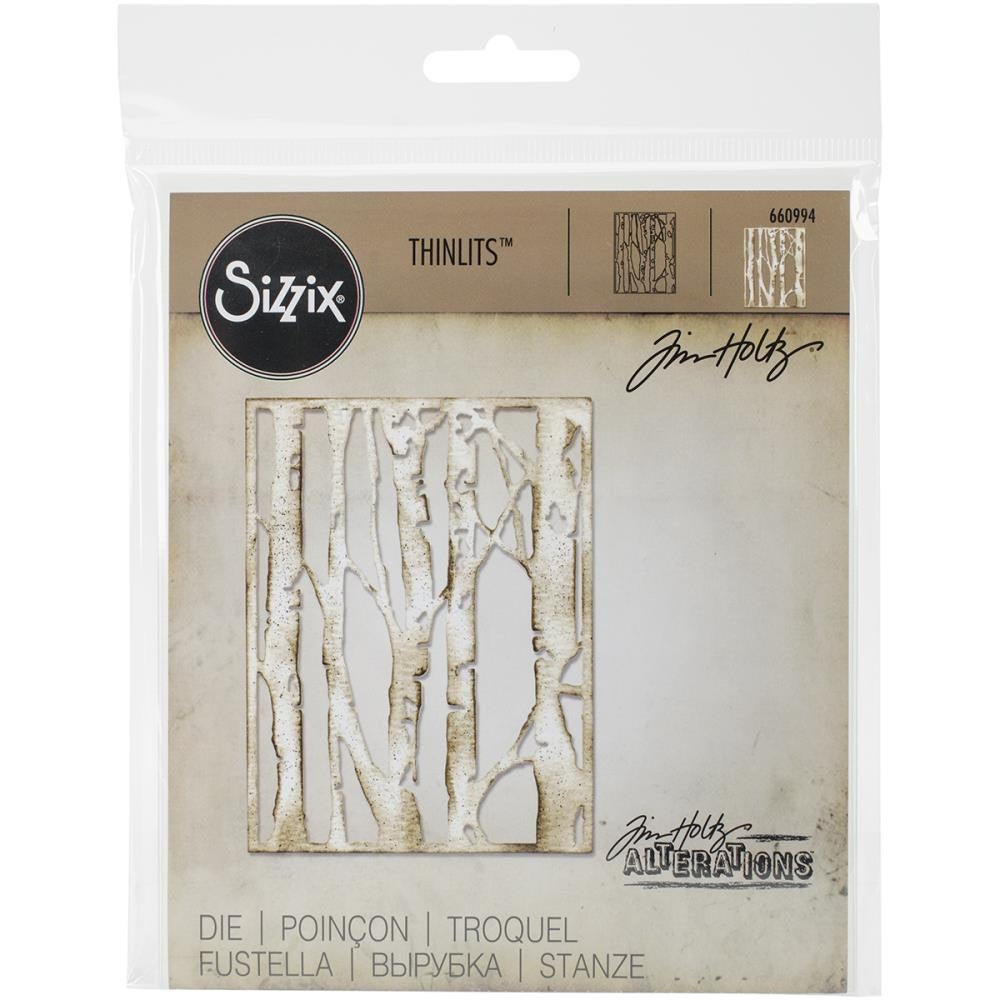 TIM HOLTZ BIRCH TREEs - A2 EMBOSSiNG Folder by SIZZiX - RETiRED