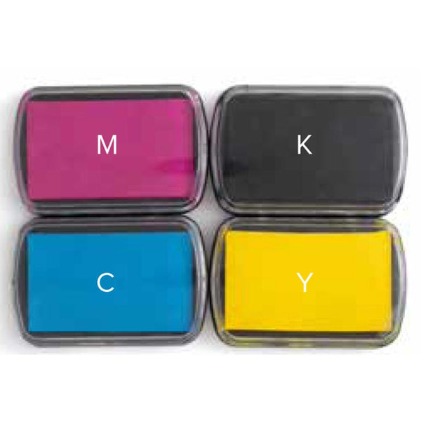 CMYK INK PADs for LAYERING STAMPs -  by We R MeMORY KEEPERs - No Stamps Included...Ink Pads only