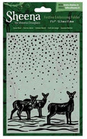 SNOWY DEER  by ShEEnA  DOUGLaSS - CHRISTMAS Embossing 5x7 - Imported - New !