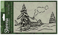 SNOWY COTTAGE  by ShEEnA  DOUGLaSS - CHRISTMAS Embossing 5x7 - Imported - New !