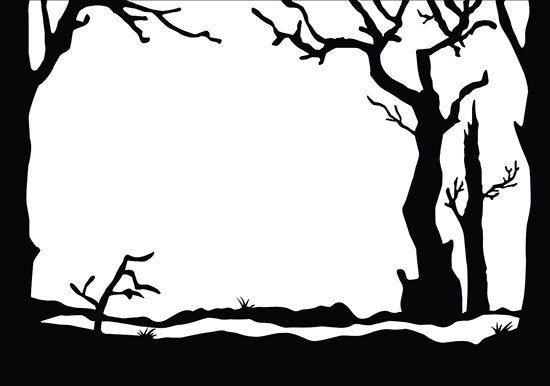 WINTER SCENE - BARE TREEs by NELLIEs CHOiCE -  4X6 EMBOSSiNG SNOwY CHRiSTMAS  Folder- Cuttlebug, Vagabond, Big Shot Etc.