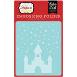 MAGIC CASTLE UNDER the STARs  by Echo Park  - Brand New !!  5x6 EMBoSSING FoLDER !!  " Magic Wonder " Collection