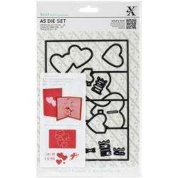 VALENTINEs POPUP HEART CARDs DIE from X-CUTs and DoCRAFTS -  ...  Rare and Retired Item ! Free Shipping !!