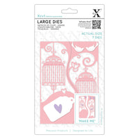 ORNATE BIRDCAGES XCUTs CARDMaker Large Die for 5x7 cards !   DOCRAFTs -  Wedding, Anniversary, Friendship