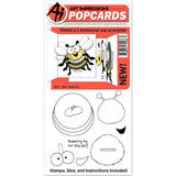 HONEYBEE POPCARD STAMPs & DIEs Set   by Art Impressions -   Fun to make cards !  ReTIRED !!