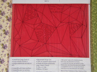 JUMBLED TRIANGLEs  3-D  - Textured Impressions  A2 Embossing Folder - NeW  !!  - SIZZiX  by KATELYN LIZARD