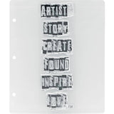 REFILLs for Tim  HOLTZ BINDER -STAMP STORaGE - Pack of 8 Pre-Holed #TH93823  - New !! Storage Case Refill