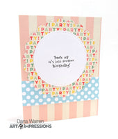 OLDIE POP-CARDs by - ART IMPRESSIONs - 3_D Pop-Up Surprise Cards !!  STAMPs and DIEs Set !!
