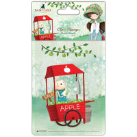 APPLE a DAY - Santoro KORI KUMi EMBOSsING FoLDeR - A6 New !  Very Beautiful for  Card Making - Tiny Apples !!