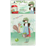APPLE a DAY - Santoro KORI KUMi EMBOSsING FoLDeR - A6 New !  Very Beautiful for  Card Making - Tiny Apples !!