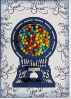 CANDY MACHINE - " YOU'RE SO SWEET  "  PRE-CUT STAMP  for KINETIC Susan Wilson for Creative Expressions ~ RARE !!