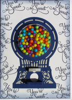 CANDY MACHINE - " YOU'RE ONE IN A MILLION  "  SENTIMENT DIE SET for KINETIC Susan Wilson for Creative Expressions ~