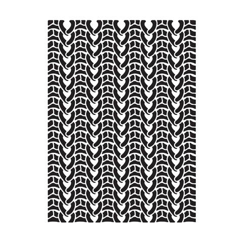 SWEATER KNITTiNG EMBOSSiNG FoLDER -  New !!  by Darice  A2 SiZE for , CARDs, PARTY INVITATIONs, WINTER FuN !