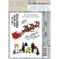 NORDIC SANTA'S DELIVERY - NoRDIC CHRiSTMAS  Stamp Set -Rare & Retired from CRAFTERs COMPANiON