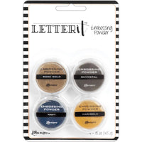 LETTER IT !! PEARL POWDERs - Set #2 - Perfect Pearl & Sunflower    - Last One !