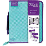 STAMP STORAGE BINDER by Creativity Essentials - DoCrafts - New !! Turquoise & Dots Cover